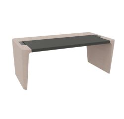 Bureau direction Xennon L.190 x P.100 avec sous-main en cuir