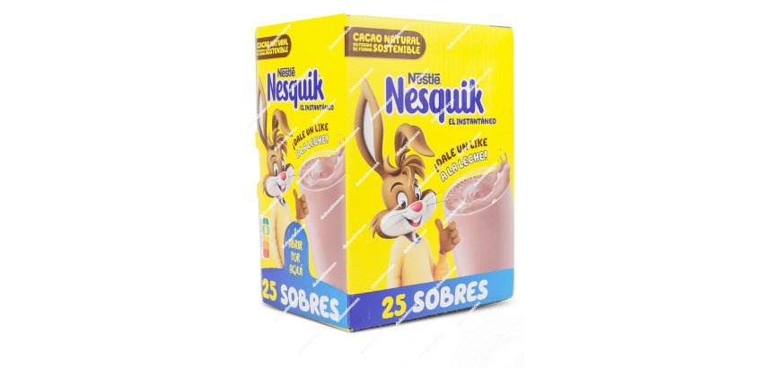 Sobres de cacao soluble Nesquick 13,5 g - Caja de 25 sobres