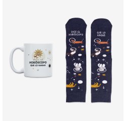 Kit Taza + Calcetines "Dice el horóscopo que lo hagas" Talla 42-46