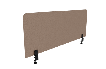 Panneau écran acoustique Agathe Flexmute Bleu nuage - avec fixations pour bureau L 140 x H 50 cm
