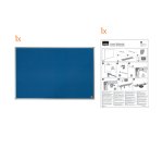 Tablero de anuncios de fieltro Nobo Essence de 2400x1200 mm