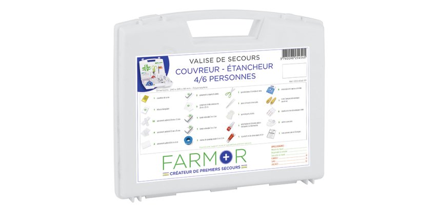 Valise de secours "Couvreur & Étancheur" 4/6 personnes