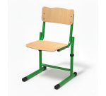 Adjustable sled chair Fabiano beech - Size 3 to 6 - Kindergarten to primary school (K3/P6)