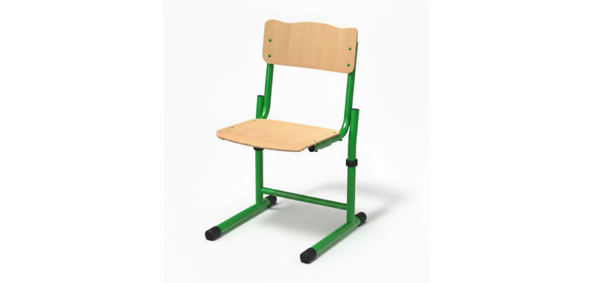 Adjustable sled chair Fabiano beech - Size 3 to 6 - Kindergarten to primary school (K3/P6)