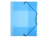 Chemise à Elastique 3 Rabats A4 Polypropylene Propyglass Bleu - VIQUEL - 32 x 23 x 1,5 cm