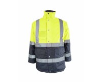 Parka impermeable alta visibilidad bicolor clase II