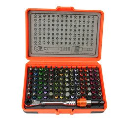 Coffret mini clé à cliquet + 98 embouts