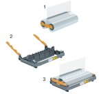 Recambio de rollo de plastificación para cartucho recargable GBC Foton 30 de 125 micras brillante