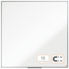 Pizarra NOBO Essence acero lacado 1200X1200mm, blanco
