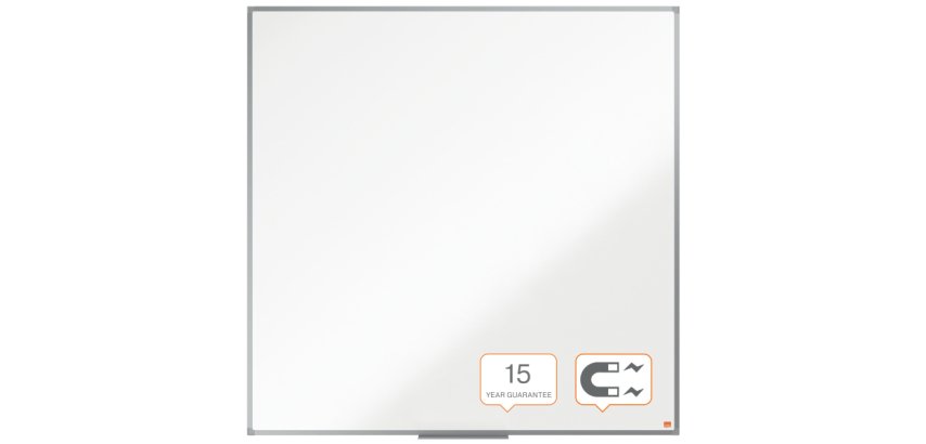 Pizarra NOBO Essence acero lacado 1200X1200mm, blanco
