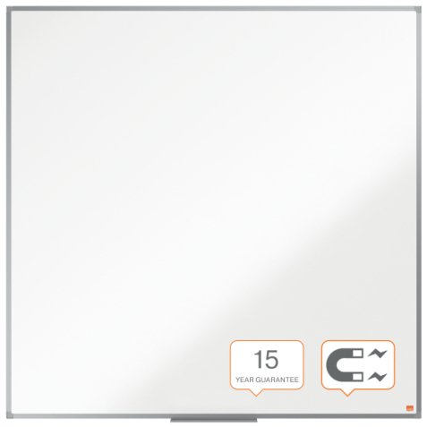 Pizarra NOBO Essence acero lacado 1200X1200mm, blanco
