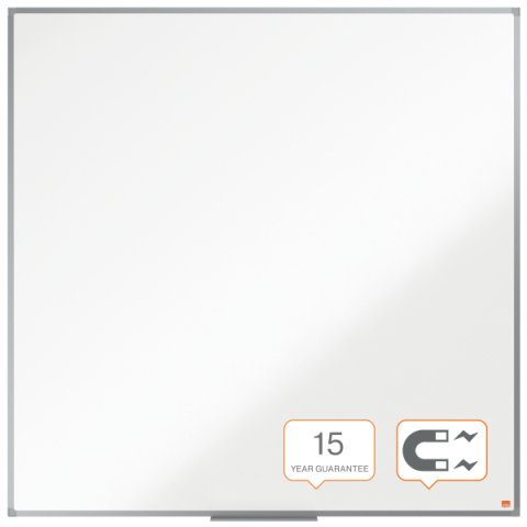 Pizarra NOBO Essence acero lacado 1200X1200mm, blanco