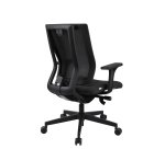 Fauteuil de bureau ergonomique MAXPRO, tissu et maille, avec accoudoirs 2D, mécanisme synchrone, pieds noirs