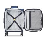 Maubert 2.0 valise cabine extensible 4 doubles roues 55 cm bleu