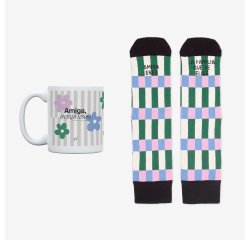 Kit Taza + Calcetines "Amiga, eres la familia que se elige" talla 36-41