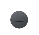 Ergonomischer Ballon Office Ballz Götessons 65 cm, Stoff Mica mit schwarzem Reißverschluss