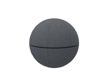 Ballon ergonomique Office Ballz Götessons 65 cm, tissu Mica avec zip noir