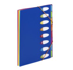 Trieur plastique à soufflet Business HAPPY FLUO Viquel  6 compartiments – Format A4