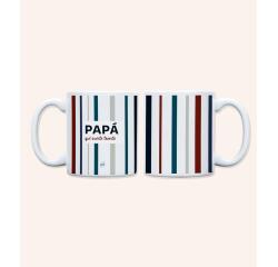 Taza " Papá, qué suerte tenerte" 350ml, cerámica 

