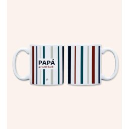 Taza " Papá, qué suerte tenerte" 350ml, cerámica 
