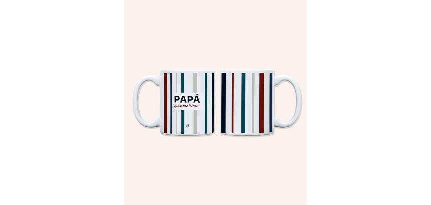 Taza " Papá, qué suerte tenerte" 350ml, cerámica 
