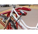 Range 2 vélos pour antivol U : roue avant et cadre