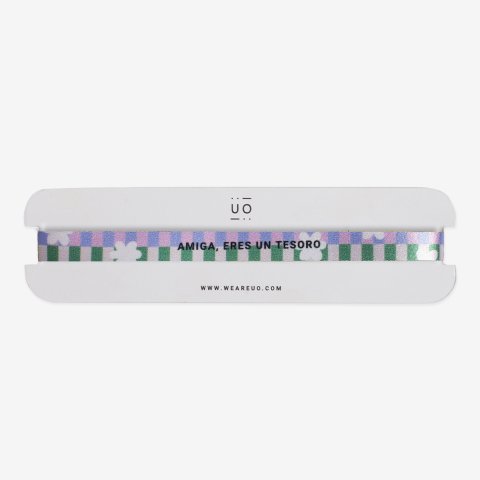 Pulsera de tela "Amiga, eres un tesoro"