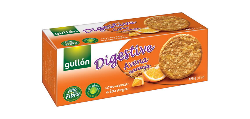 Galletas digestivas avena Naranja Gullon 425 g