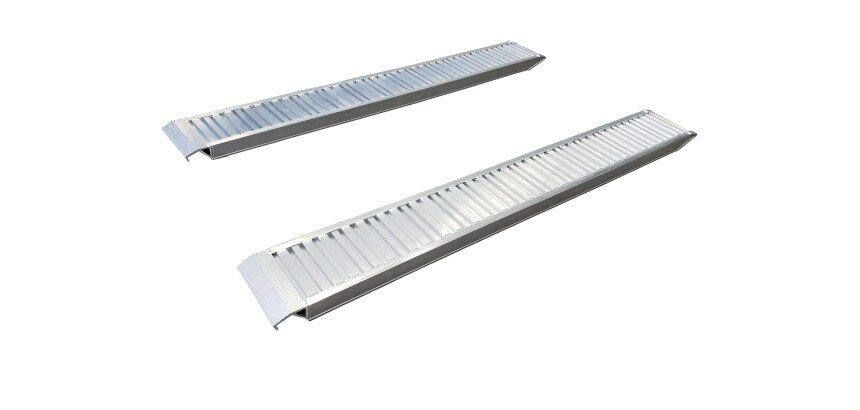 Rampe de chargement en aluminium - charge max 1250 kg/rampe - Jeu de 2