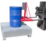 Pince à fût à manipulation verticale prise latérale automatique 500 kg