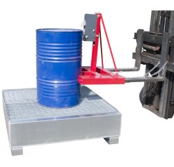 Pince à fût à manipulation verticale prise latérale automatique 500 kg