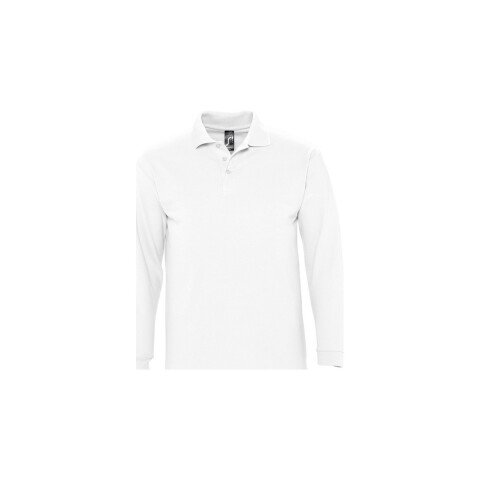 Polo manga larga L - Blanco