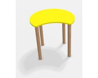 Tafel Fabiano Kids met houten onderstel - Maat T1 - Kleuterklas