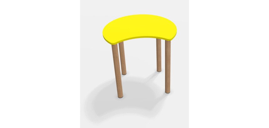 Tisch Fabiano Kids mit Holzbeinen - Größe T1 - Kindergarten