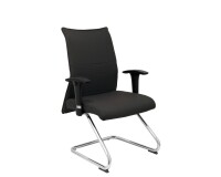Sillón Albacete confidente patín bali negro
