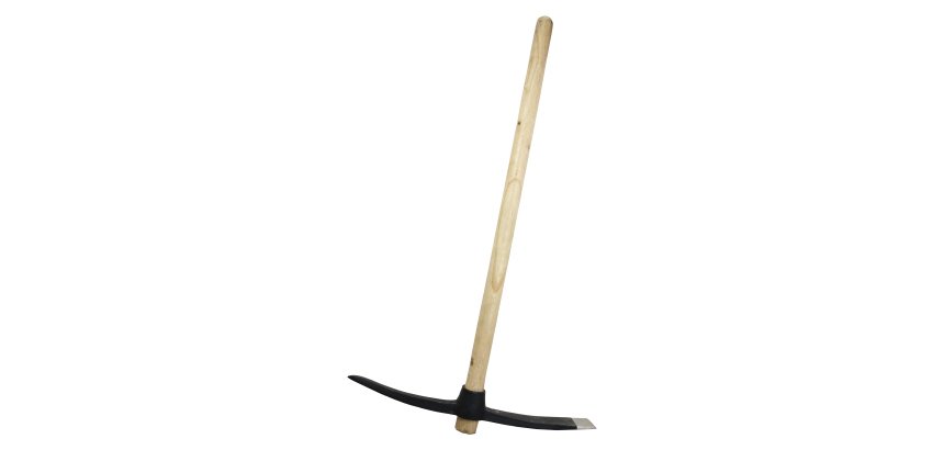 Pioche de terrassier 2 kg avec manche bois certifié FSC 100%