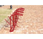 Range 4 vélos pour antivol U : roue avant et cadre