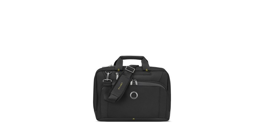 DELSEY DLC PRO - Serviette 2 compartiments noire pour ordinateur portable 15.6"