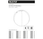 Balón de asiento Active de 75cm antideslizante, gris oscuro
