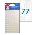 Pastilles adhésives Ø 8 mm Apli argent - Pochette de 308