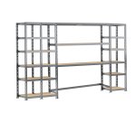 Rayonnage MODULO - Module 4 étagères - 21 plateaux
