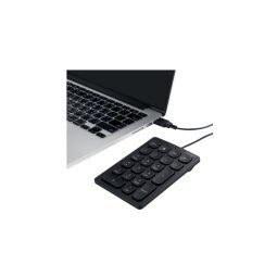 Teclado numérico Kensington con cable, negro
