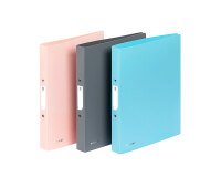 Classeur souple - A4 - 2 anneaux - Dos 3,5 cm - polypropylène - MINERAL VIQUEL - Coloris assortis