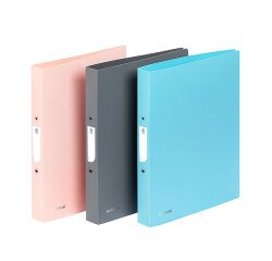 Classeur souple - A4 - 2 anneaux - Dos 3,5 cm - polypropylène - MINERAL VIQUEL - Coloris assortis