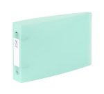Classeur 2 anneaux plastifié Propysoft Viquel A5 – Dos de 3.5 cm vert incolore
