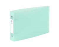 Classeur 2 anneaux plastifié Propysoft Viquel A5 – Dos de 3.5 cm vert incolore
