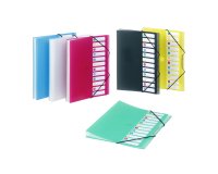 Trieur extensible 12 compartiments A4 Polypropylène - PROPYGLASS - Viquel - 25,5 x 32 cm