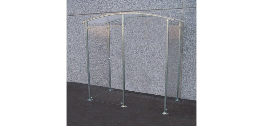 Abri fumeurs Métal Modèle à fixer contre un mur 2 m²