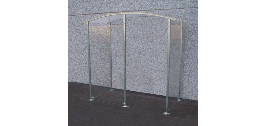 Abri fumeurs Métal Modèle à fixer contre un mur 2 m²