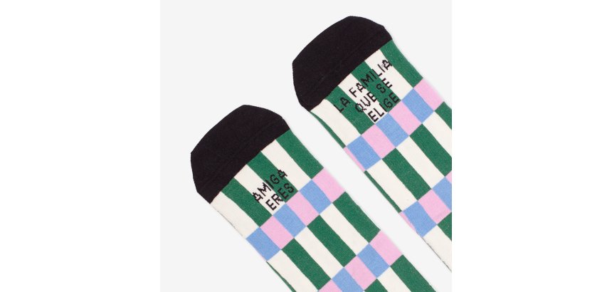 Calcetines "Amiga, eres la familia que se elige" Fam talla 36-41